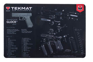 TekMat Glock Gen 5 Gun Cleaning Mat with diagram graphic